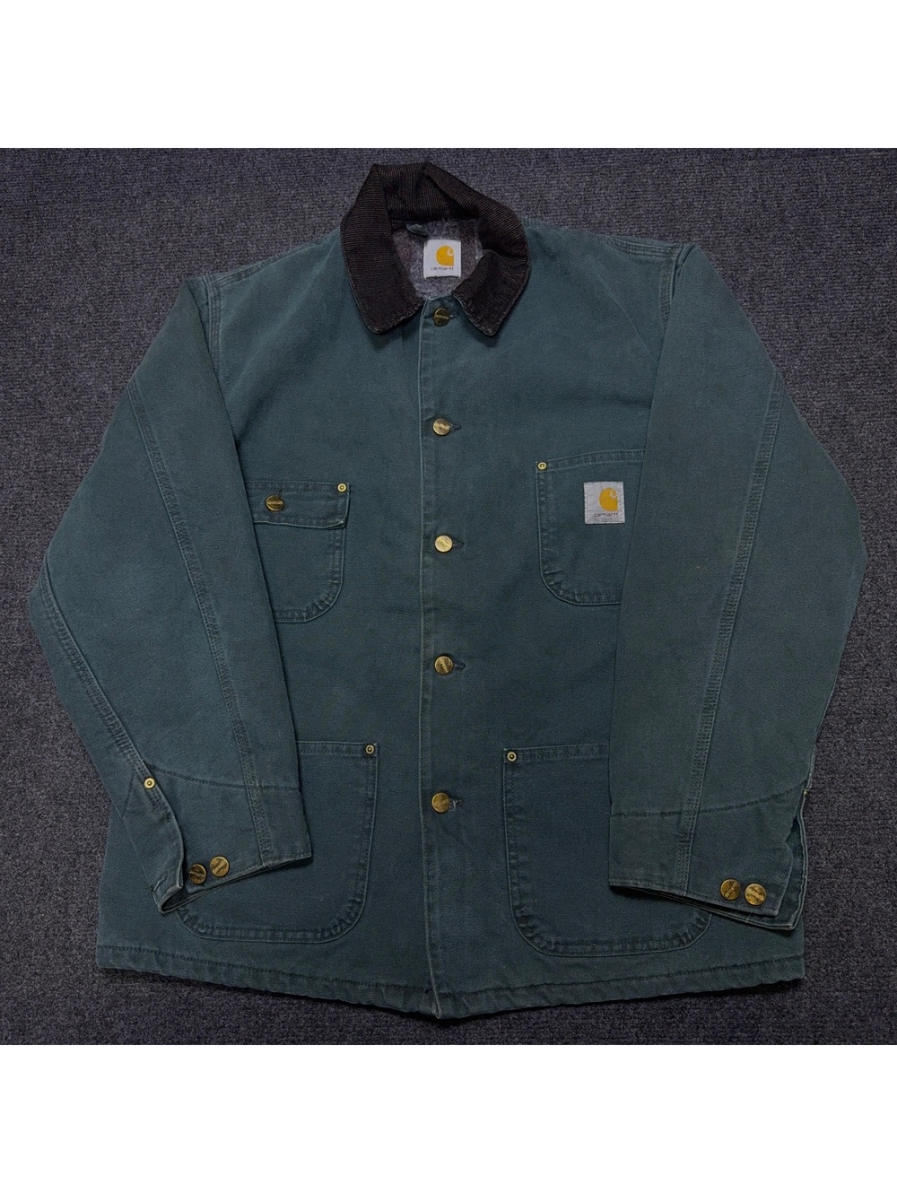 Carhartt Men's Utility Jacket L Dark Green Workwear